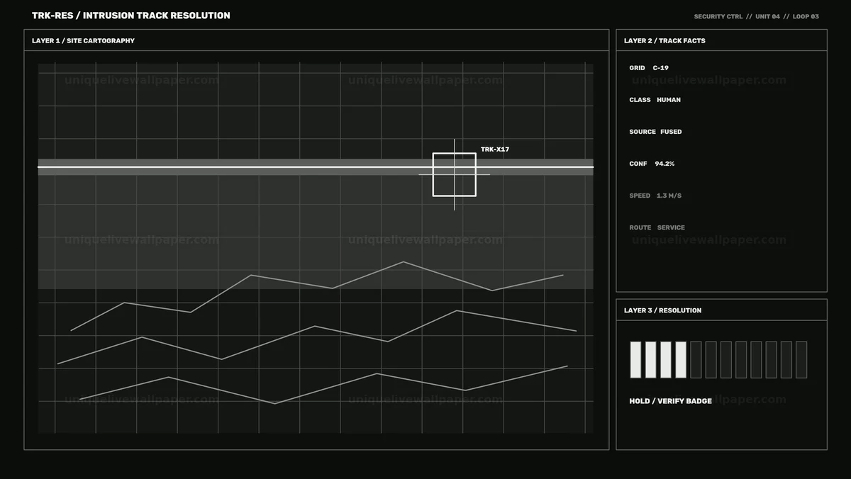 Watermarked thumbnail for Security Intrusion Tracking HUD Interface