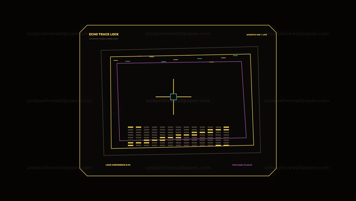 Acoustic Mapping HUD Echo Trace Seamless Loop