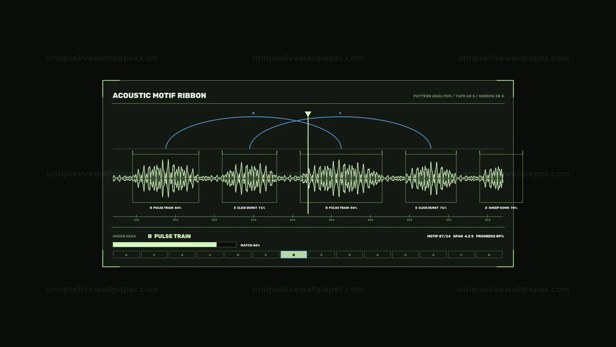 Acoustic Pattern Analysis HUD Seamless Loop