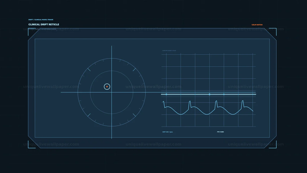AI Model Status Dashboard HUD Seamless Loop