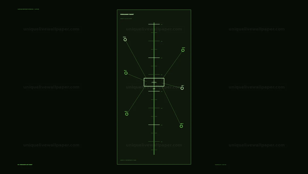 Campaign Sentiment HUD Interface Seamless Loop