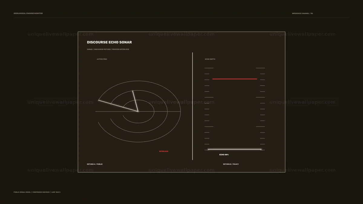 Ideological Change Monitor HUD Seamless Loop