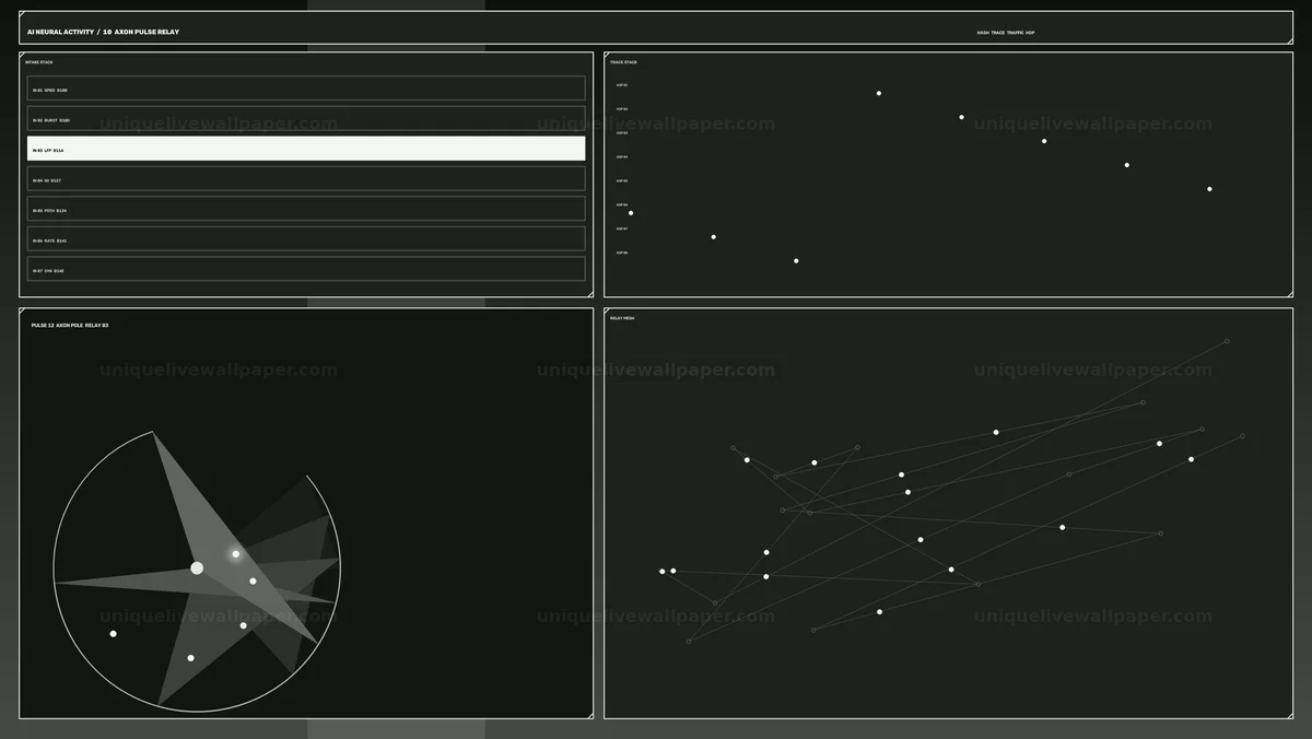Watermarked thumbnail for Neural Activity Data Visualization HUD Seamless Loop