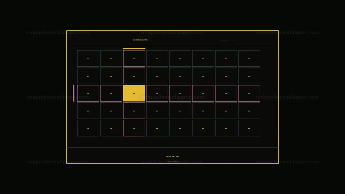 Acoustic Pattern Analysis Grid HUD Seamless Loop