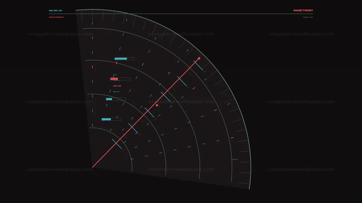 AI Model Operations Radar HUD Seamless Loop