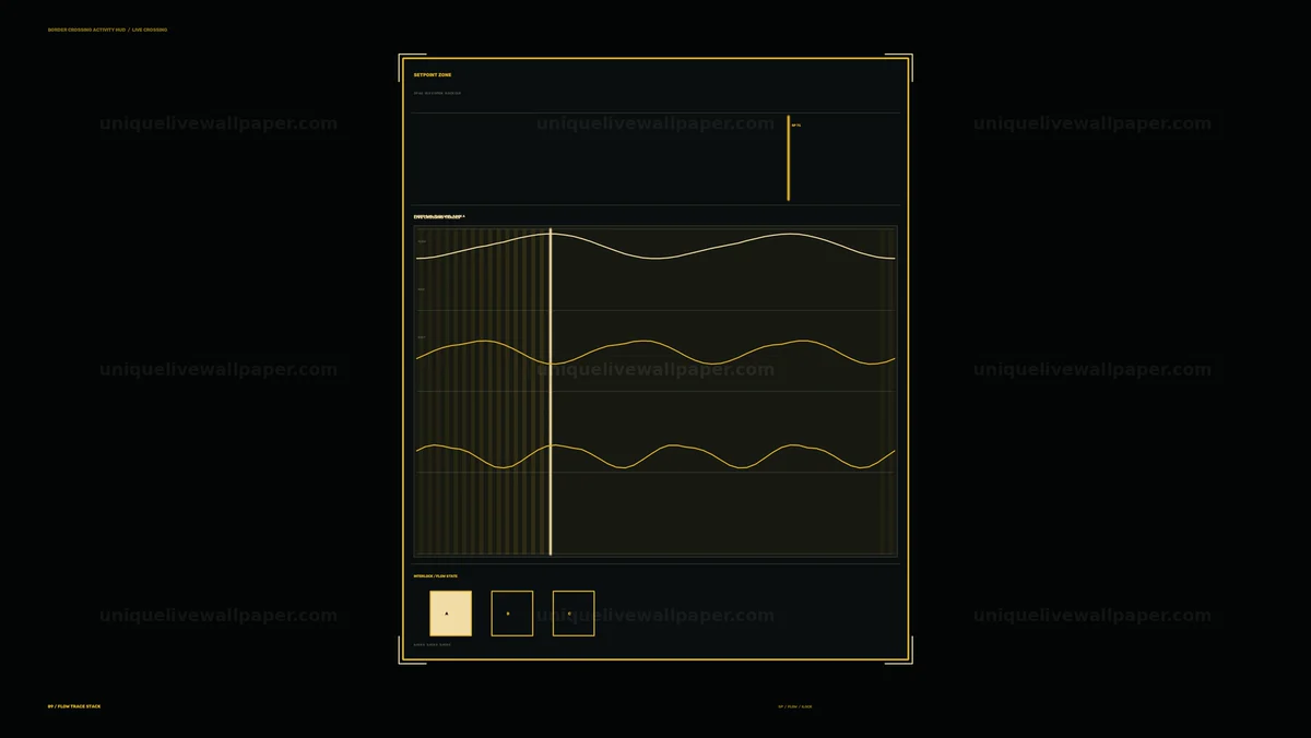 Border Crossing Activity Graph HUD Seamless Loop