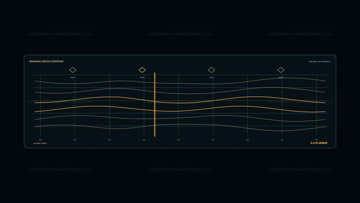 Campaign Reporting Dashboard HUD Reach Graph Seamless Loop