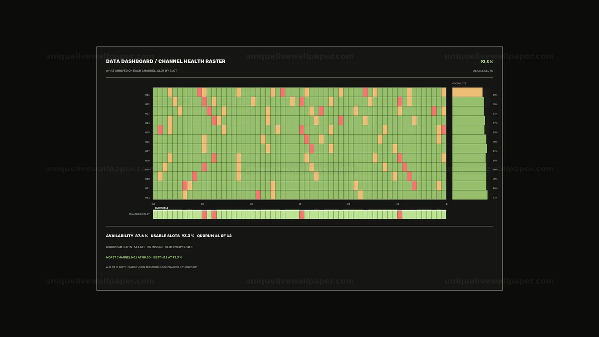 Watermarked thumbnail for Channel Health Data Dashboard Seamless Loop