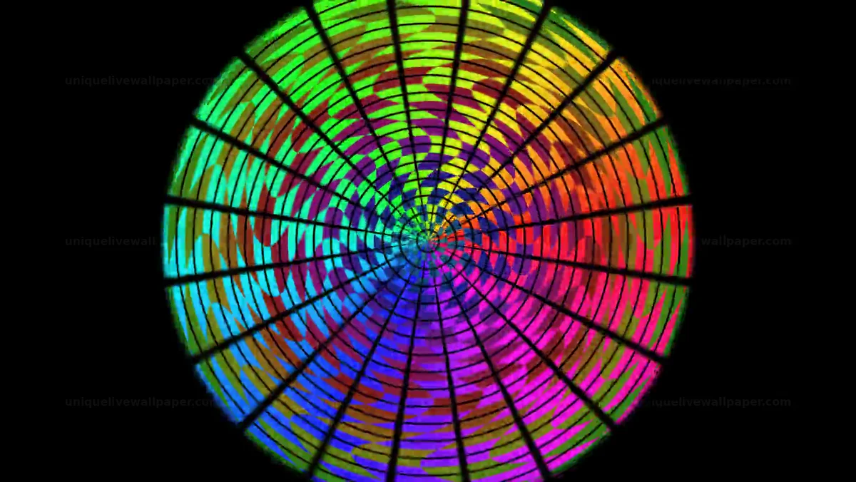 Colorful Hypnotic Mandala Seamless Loop