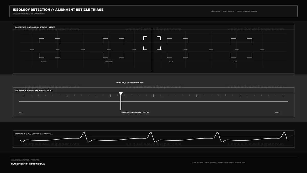 Ideology Detection Scanner HUD Seamless Loop