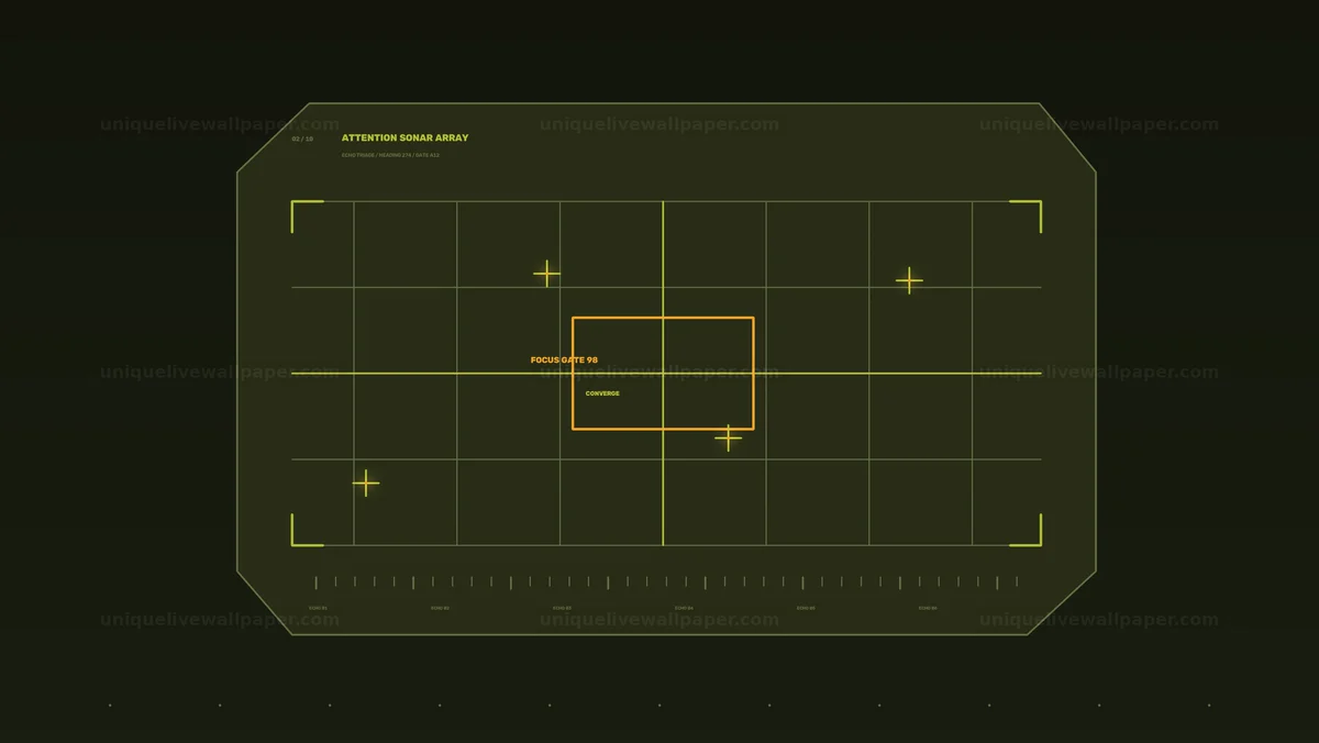 AI Cognitive Load Display HUD Seamless Loop