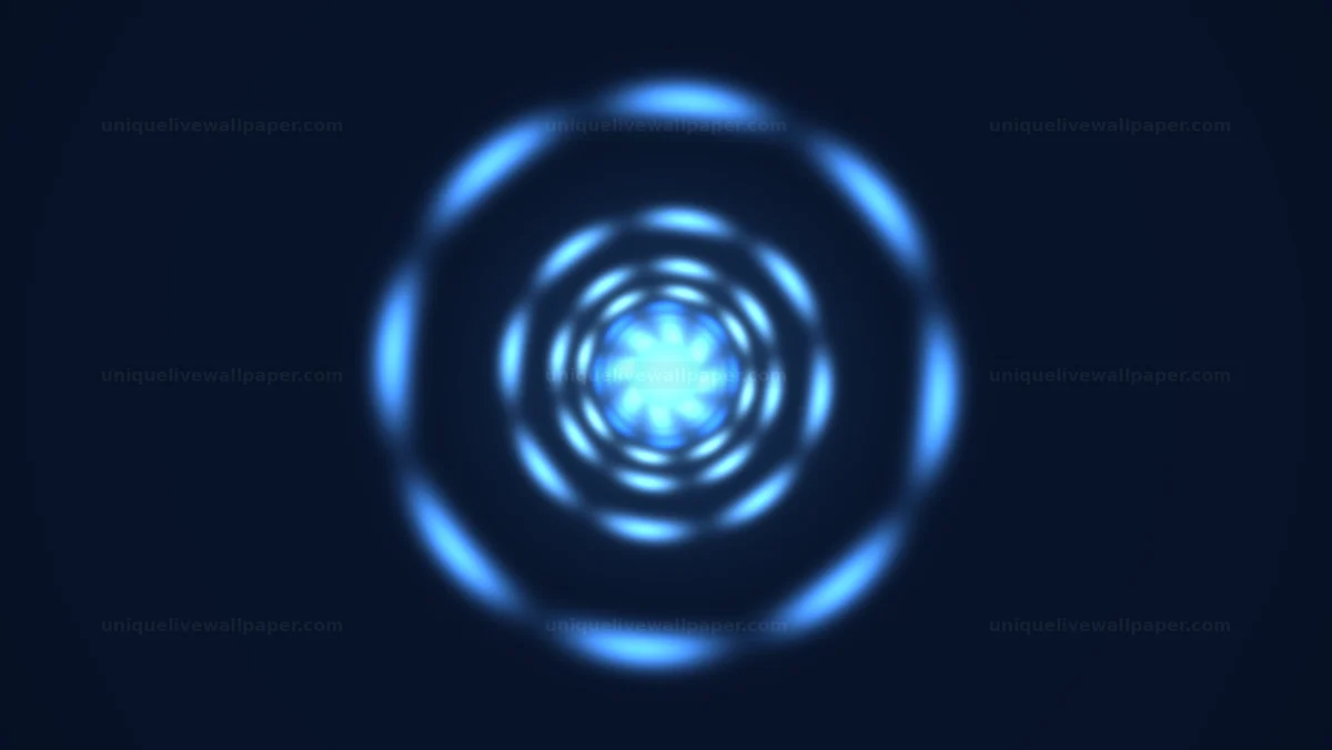 Blue Plasma Tunnel Background Seamless Loop