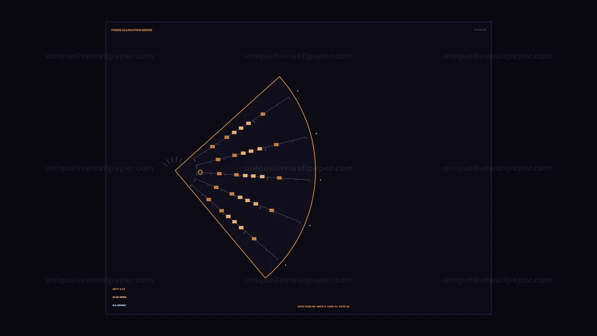 Defense Operations Data Visualization HUD Seamless Loop