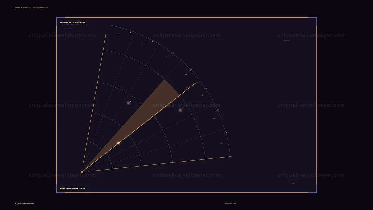 Watermarked thumbnail for Political Threat Radar Data Screen Seamless Loop