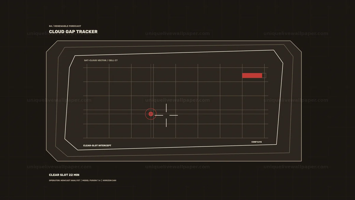 Renewable Energy Forecast HUD Seamless Loop