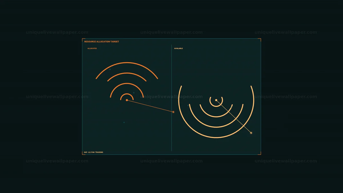 Resource Allocation HUD Dashboard Seamless Loop