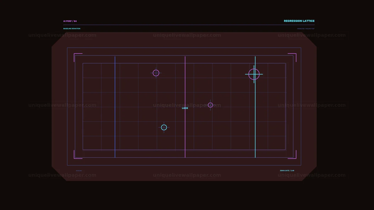 AI Algorithm Performance Display Seamless Loop