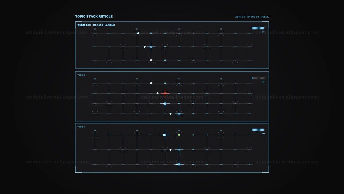 AI Data Stream Monitor HUD Seamless Loop
