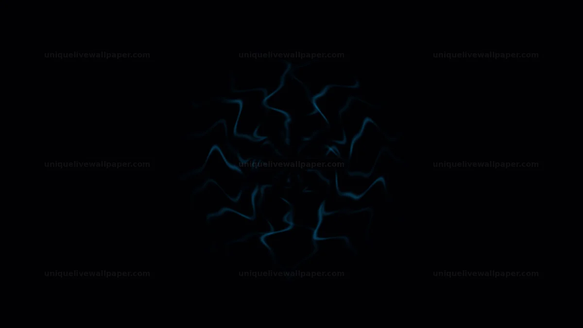 Blue Radial Wavy Light Pattern Seamless Loop