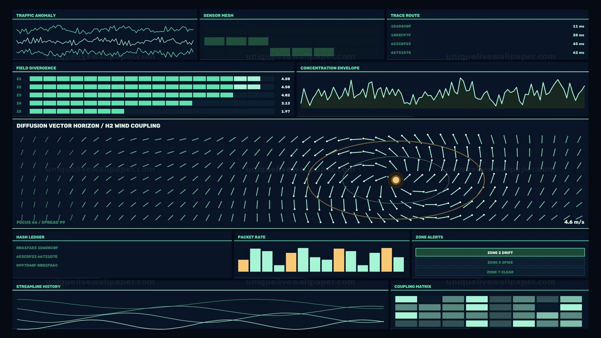 Cybersecurity Traffic Anomaly HUD Seamless Loop
