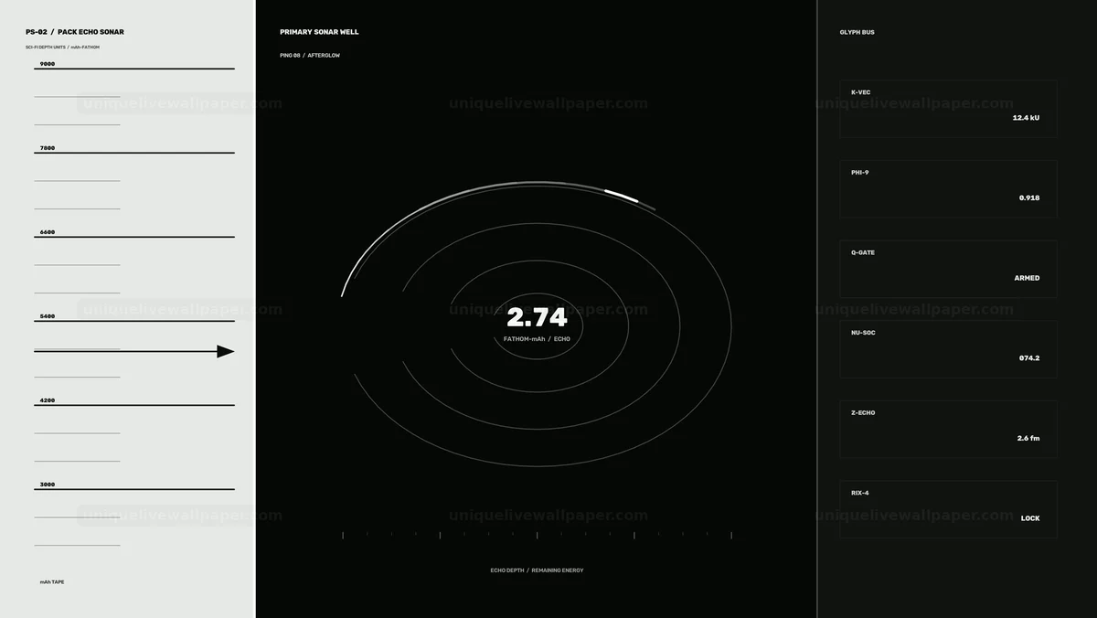 Energy Status Sonar HUD Seamless Loop