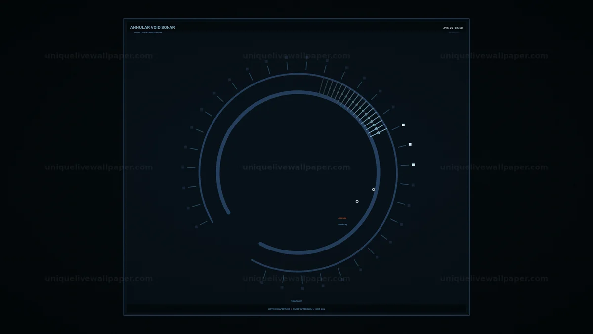 Watermarked thumbnail for Futuristic Circular Sonar HUD Seamless Loop