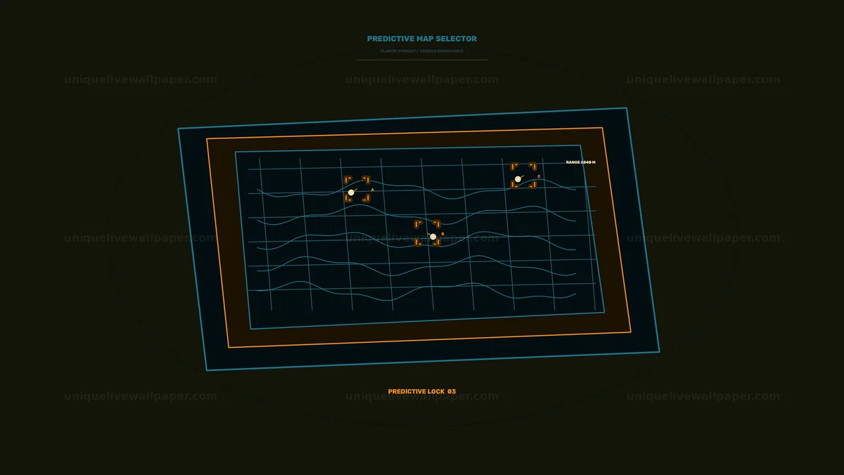 Multiple Target Selection Map HUD Seamless Loop