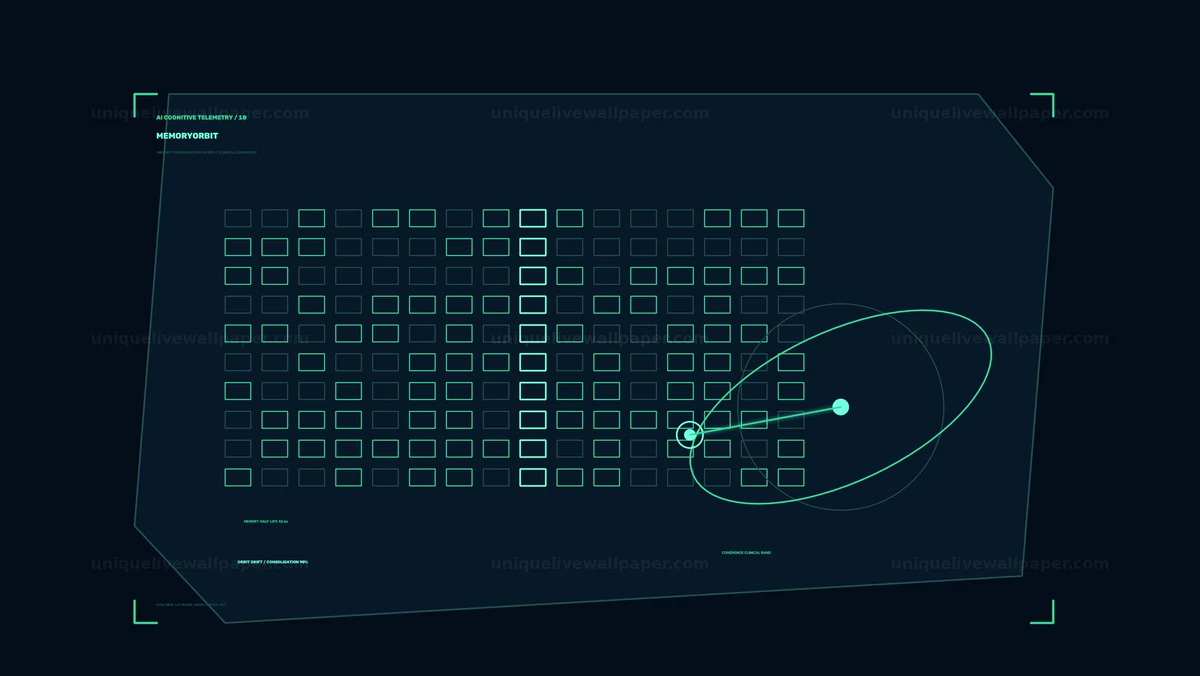 Watermarked thumbnail for AI Cognitive Telemetry Screen Seamless Loop