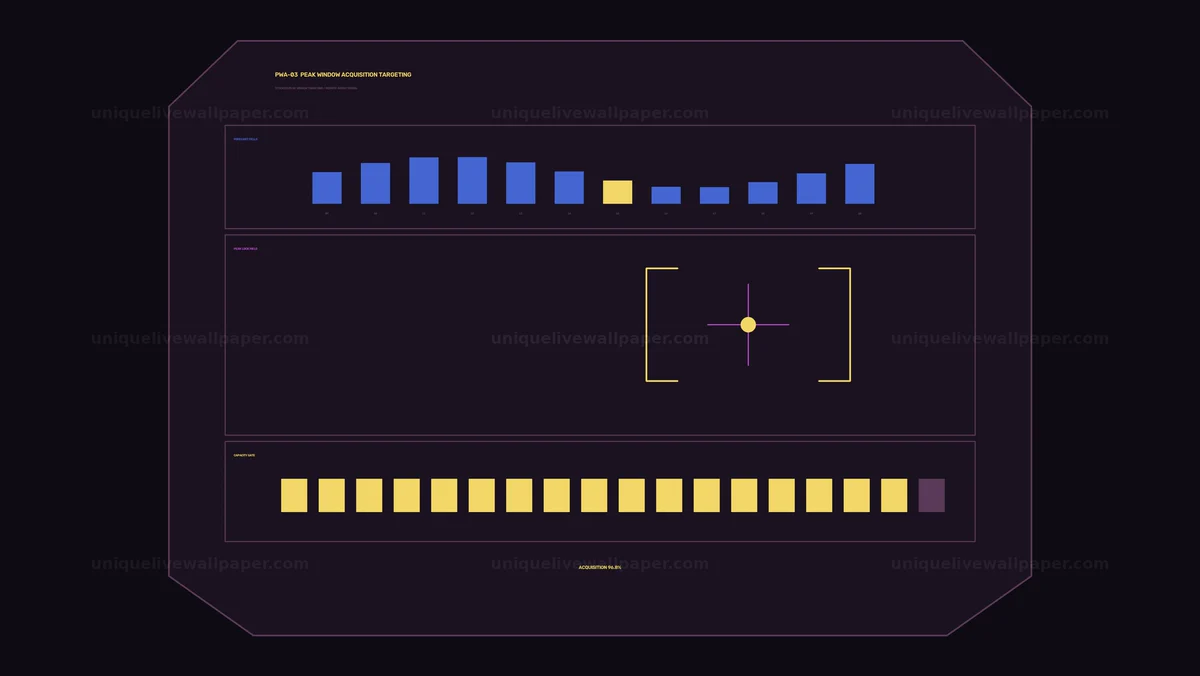 Data Monitoring HUD with Bar Graphs Seamless Loop