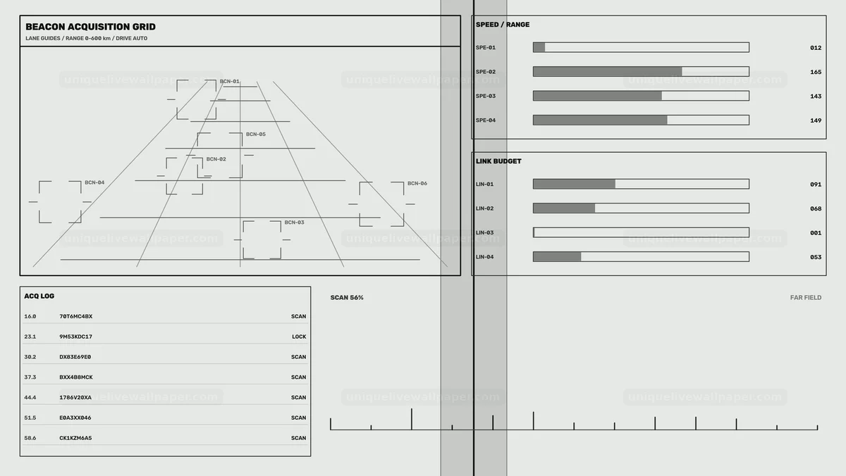 Watermarked thumbnail for Space Communication Status HUD Interface
