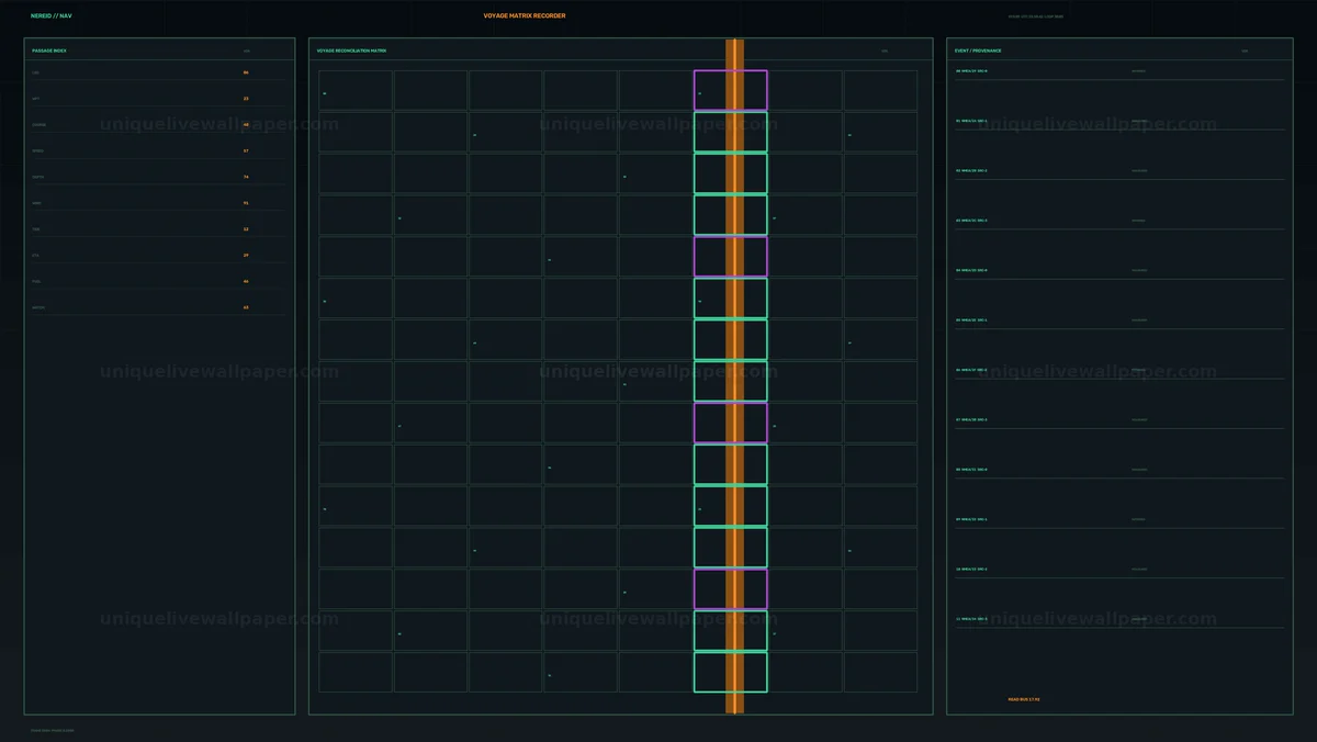Voyage Data Matrix HUD Seamless Loop