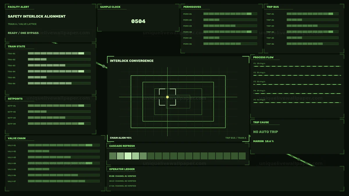 Industrial Control Process HUD Seamless Loop
