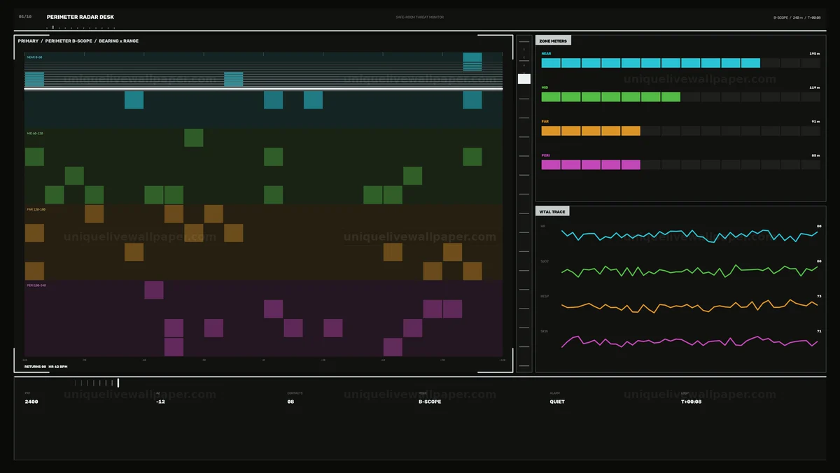 Perimeter Radar Threat Monitor Seamless Loop