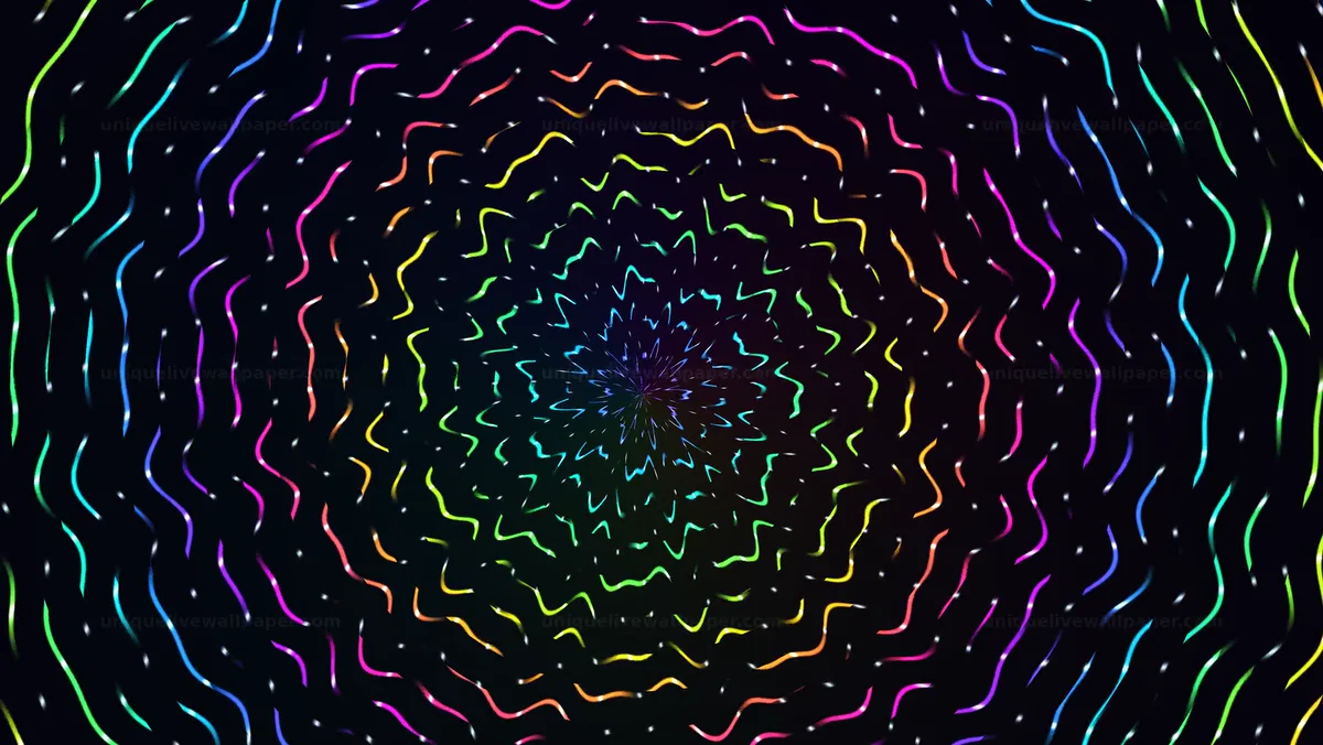 Colorful Concentric Ripple Background Seamless Loop