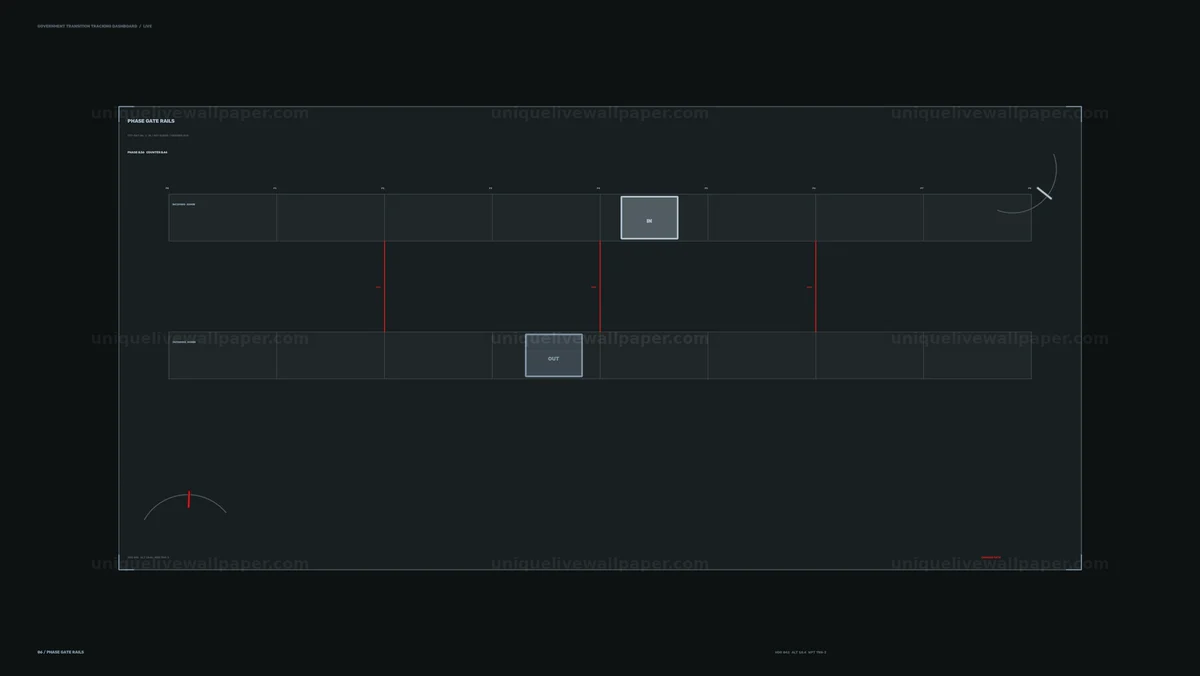 Government Transition Tracking Timeline Seamless Loop