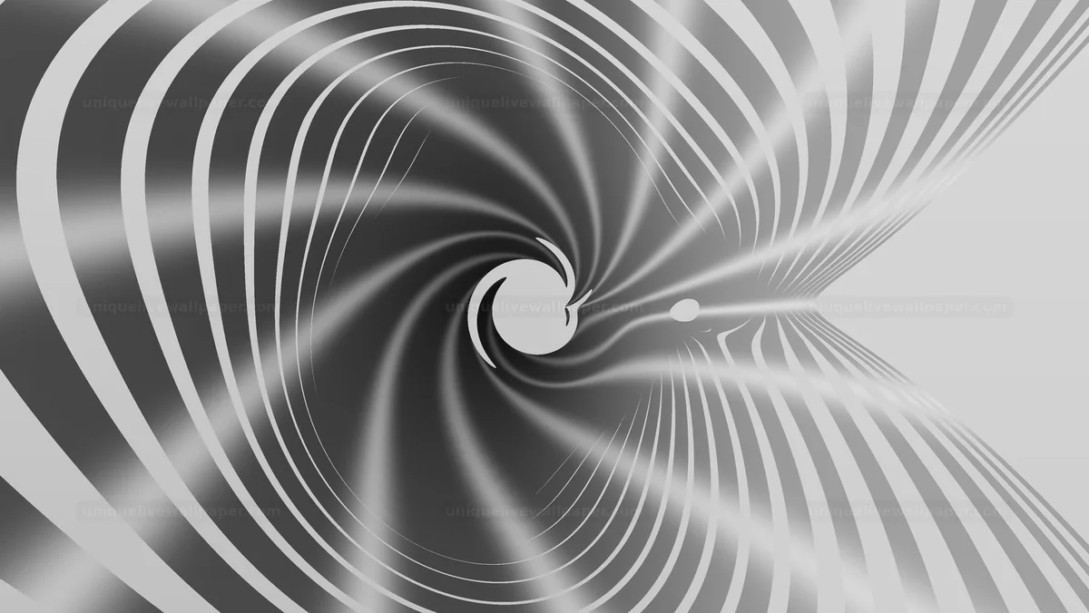 Watermarked thumbnail for Grayscale Spiral Copy Space Background Seamless Loop