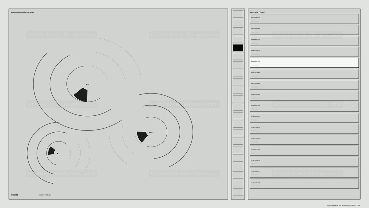 Industrial Facility Control Panel HUD Seamless Loop