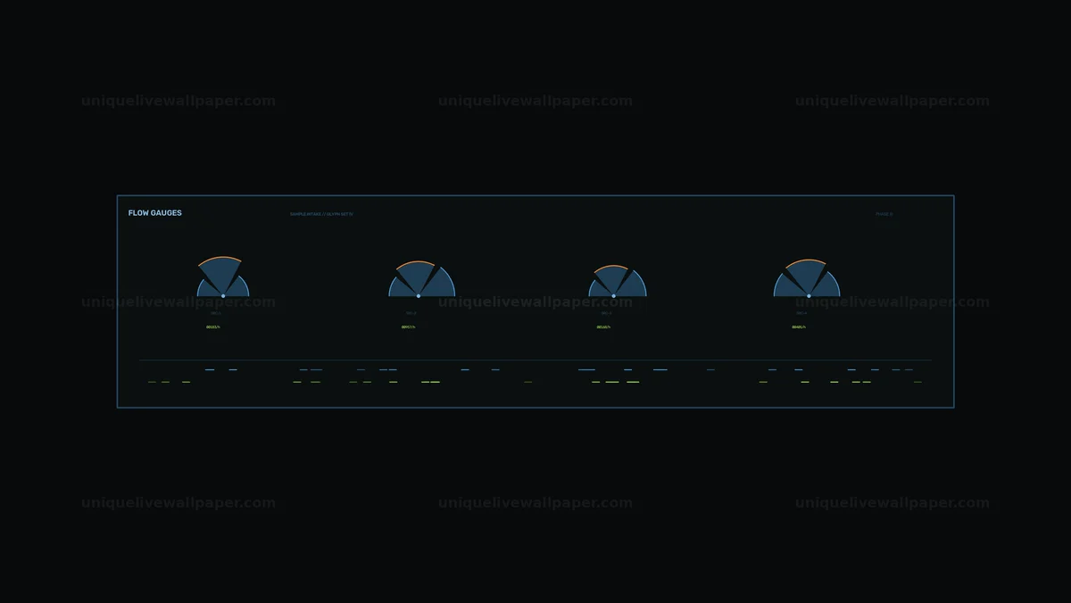 Watermarked thumbnail for Industrial Flow Gauge HUD Seamless Loop