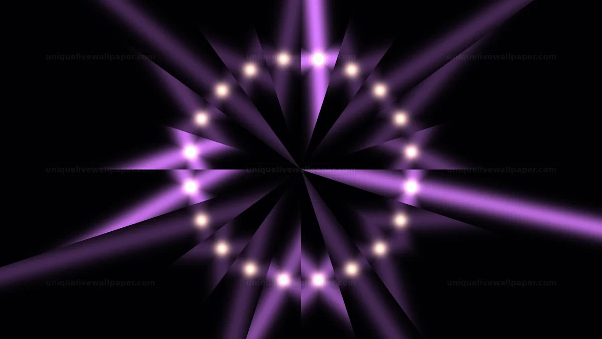 Blinking Purple Glitter Halo Seamless Loop