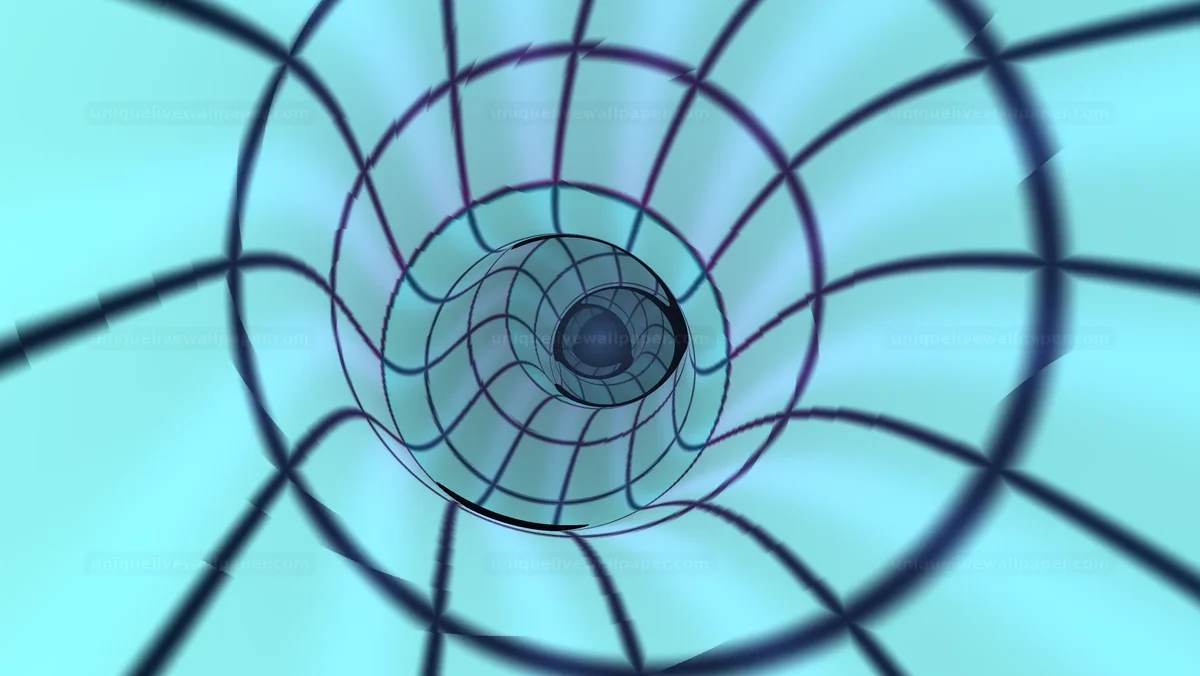 Glowing Geometric Tunnel Background Seamless Loop