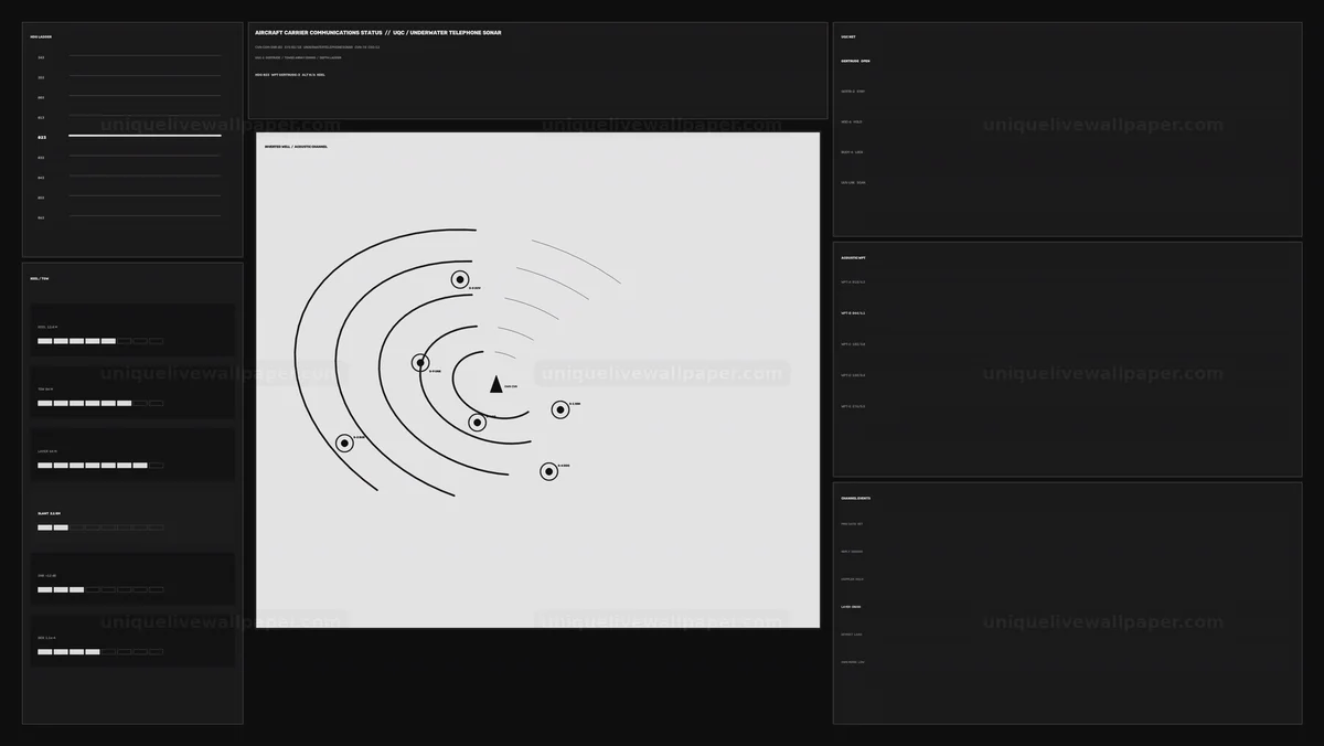 Aircraft Carrier Communications Status Panel Seamless Loop