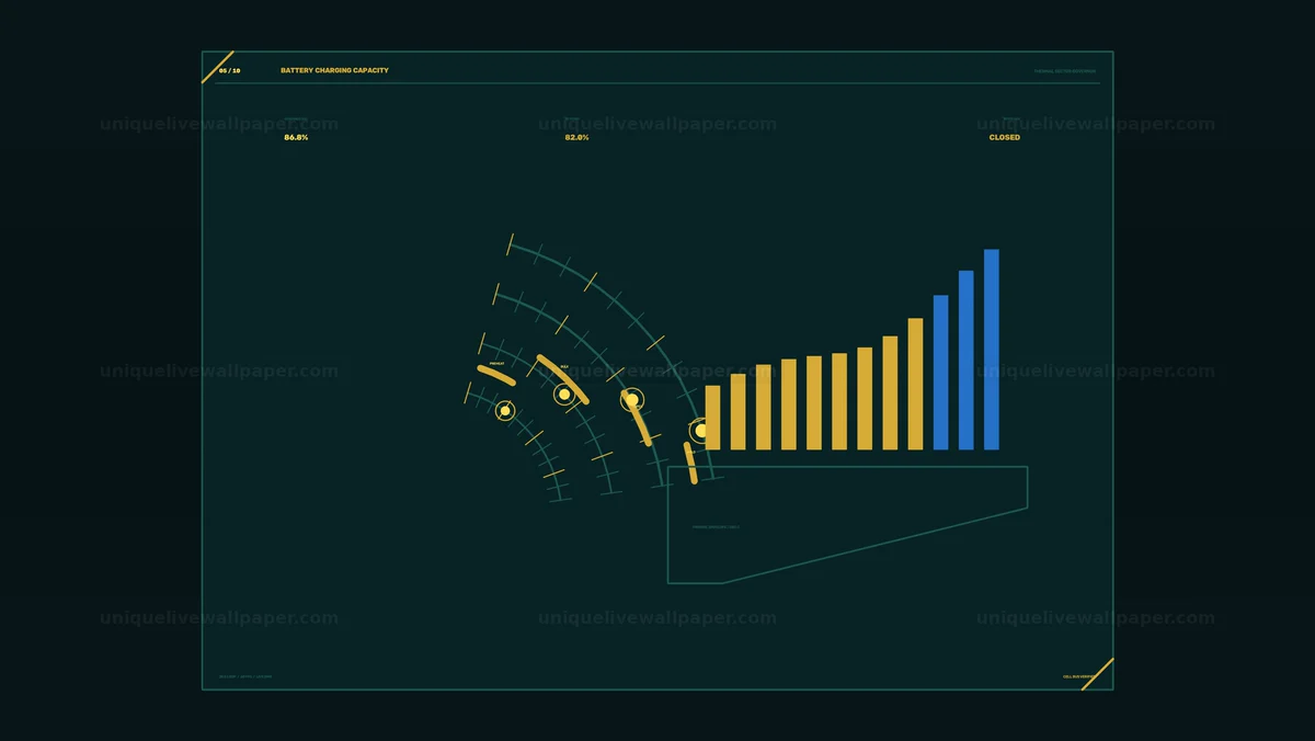 Battery Charging Capacity Dashboard Seamless Loop
