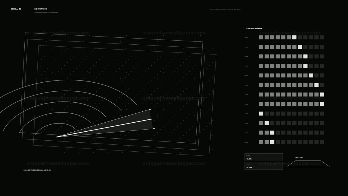 Deep Space Radar Interface Animation Seamless Loop