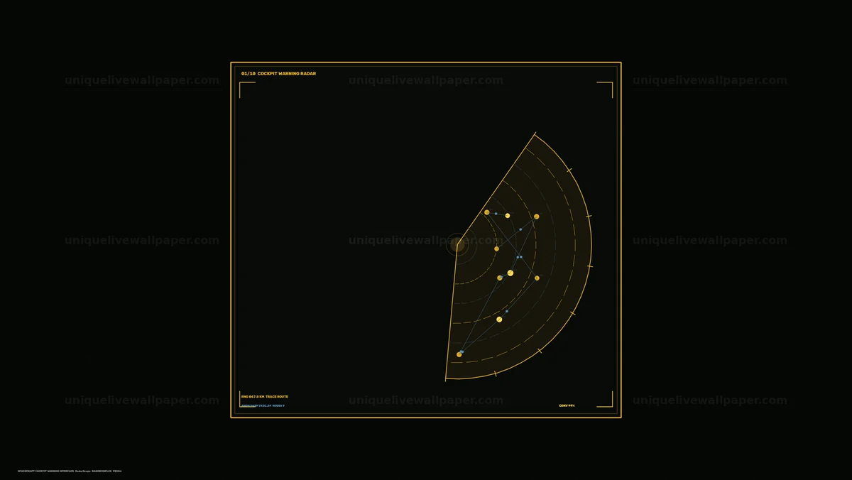 Watermarked thumbnail for Spacecraft Cockpit Warning Radar Seamless Loop