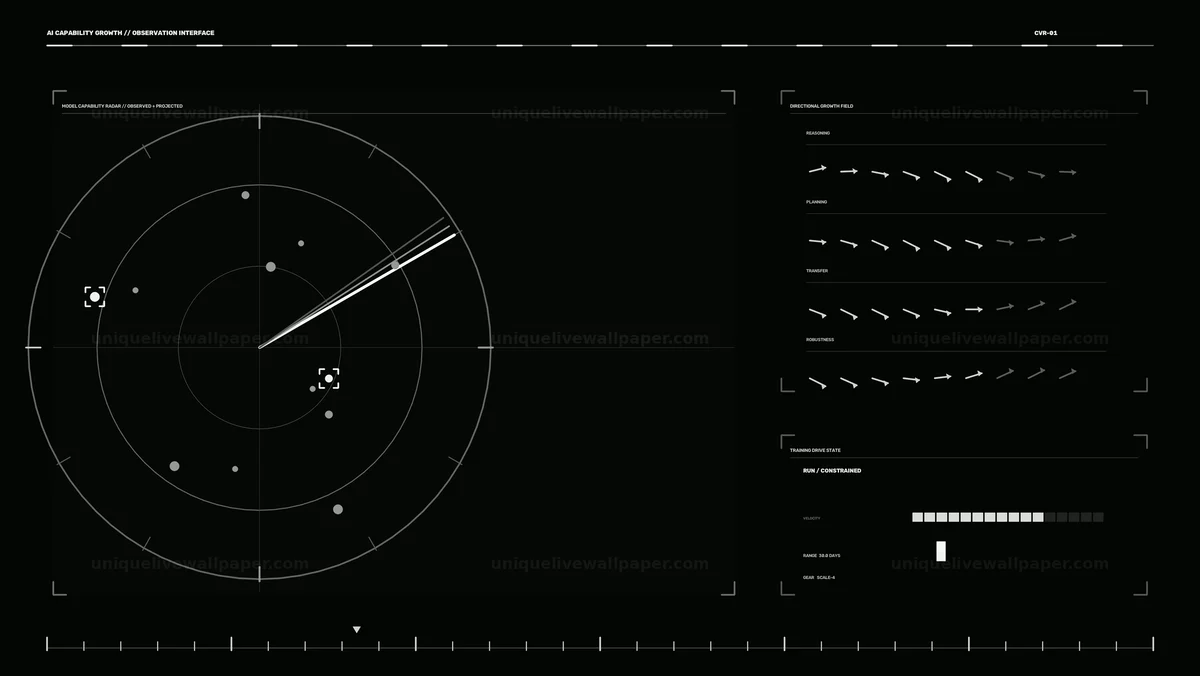 Watermarked thumbnail for AI Capability Growth Data HUD Seamless Loop