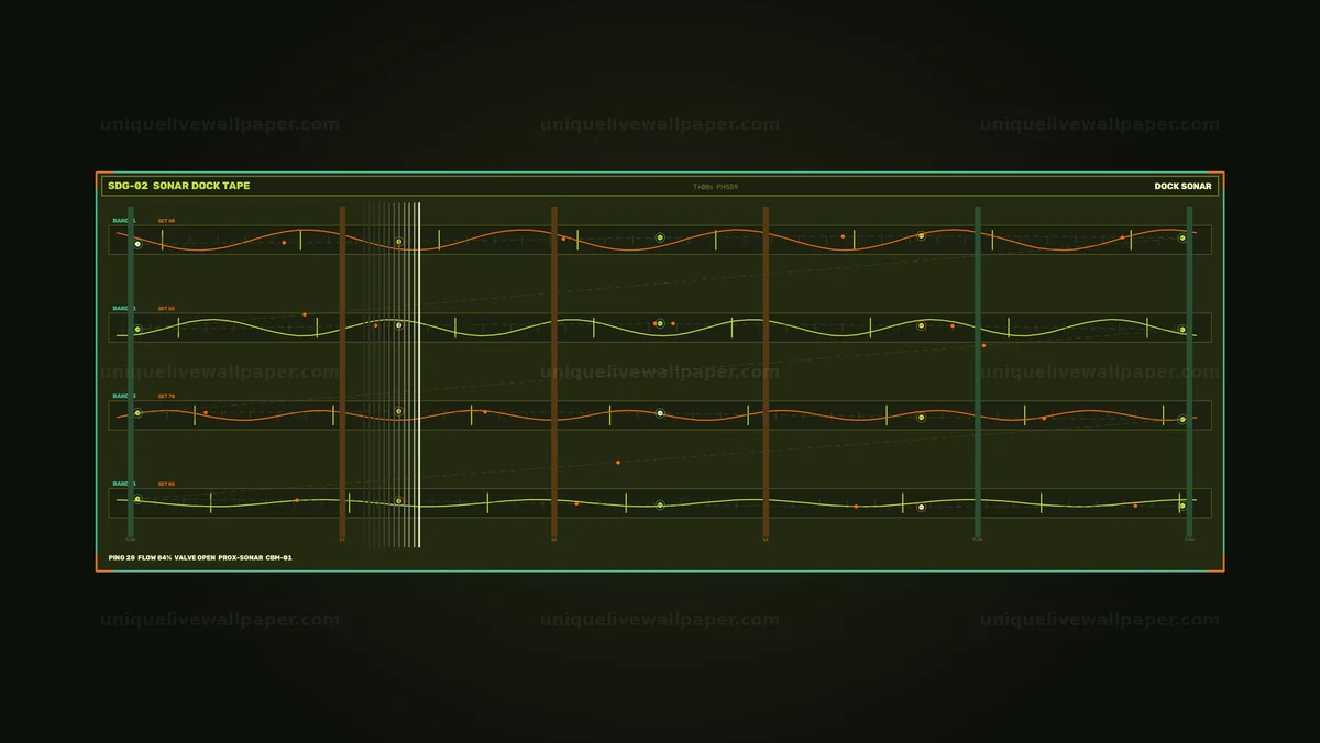 Watermarked thumbnail for Spacecraft Docking Sonar HUD Seamless Loop