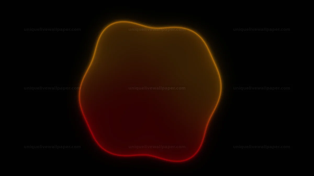 Glowing Red Orange Energy Shape Seamless Loop