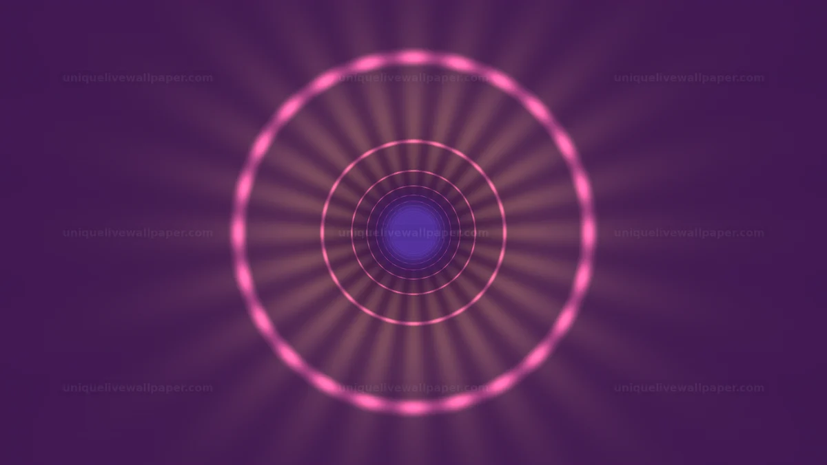 Watermarked thumbnail for Neon Wormhole Tunnel with Radial Rays Seamless Loop