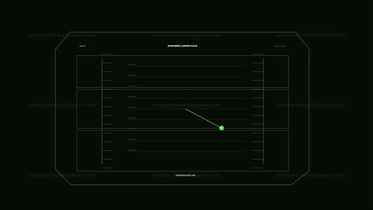 Orbital Navigation Interface Animation Seamless Loop