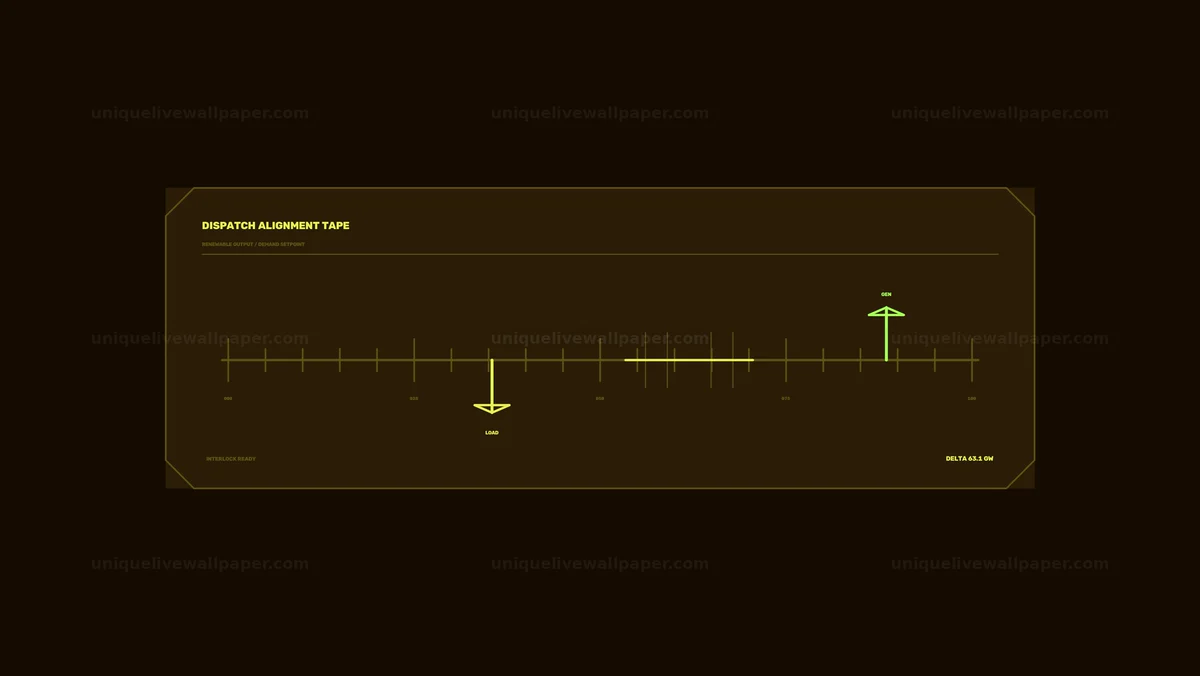 Renewable Electricity Dispatch Tracker HUD Seamless Loop